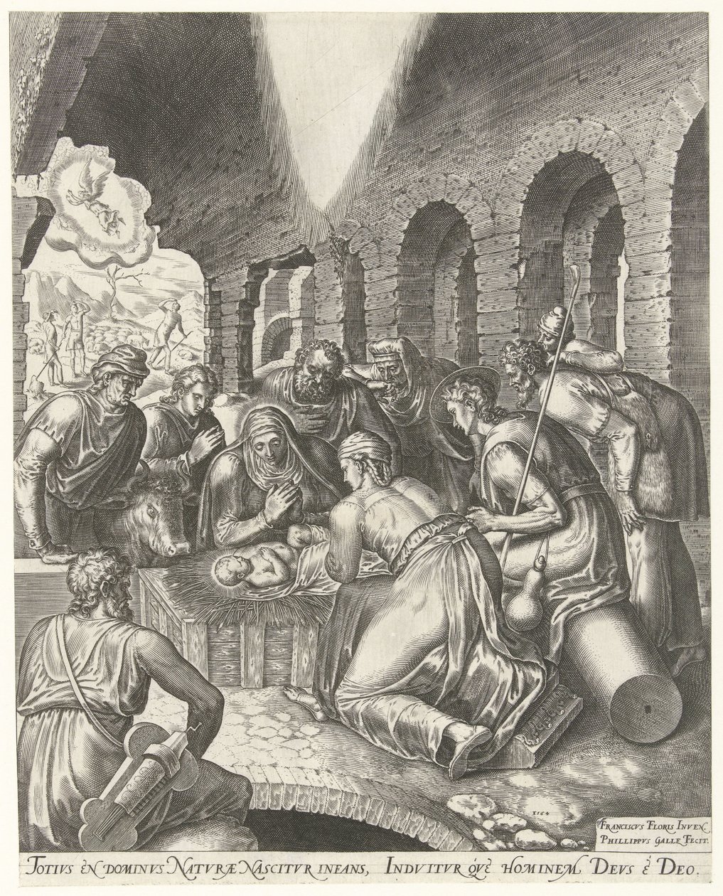 Çobanların hayranlığı by Philips Galle