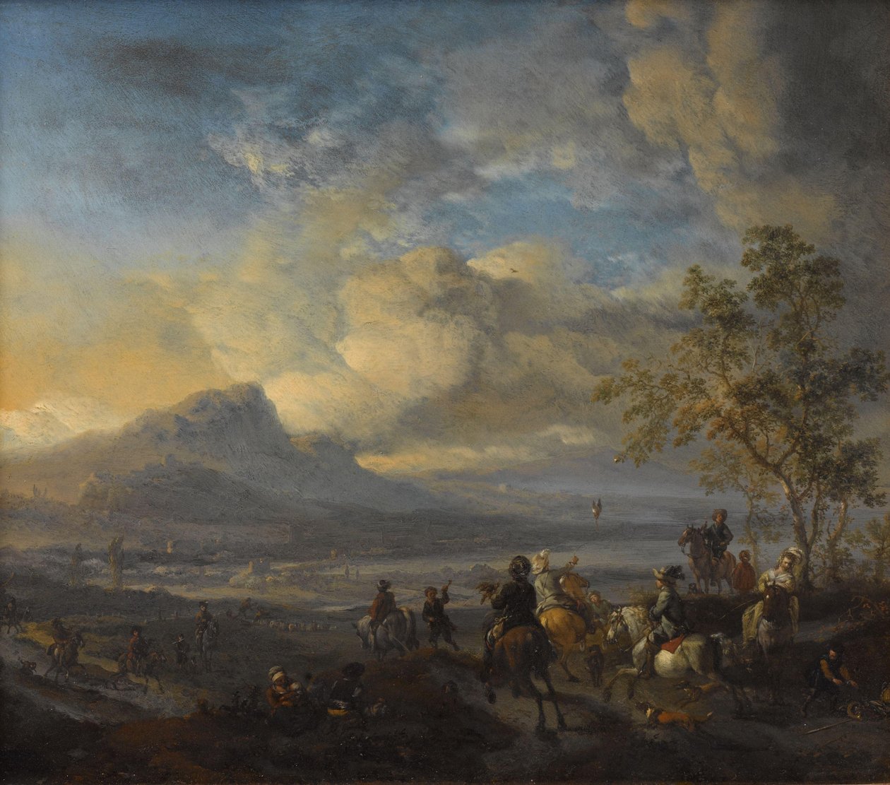 Şahin Avı by Philips Wouwerman