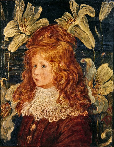 Bir çocuğun portresi by Phoebe Anna Traquair