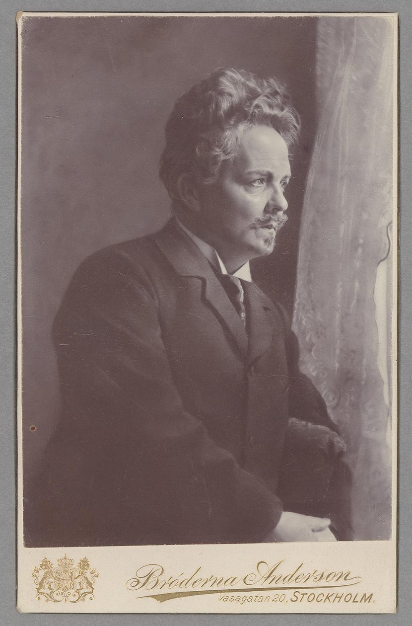 Ağustos Strindberg by Photo studio Andersson Bros.