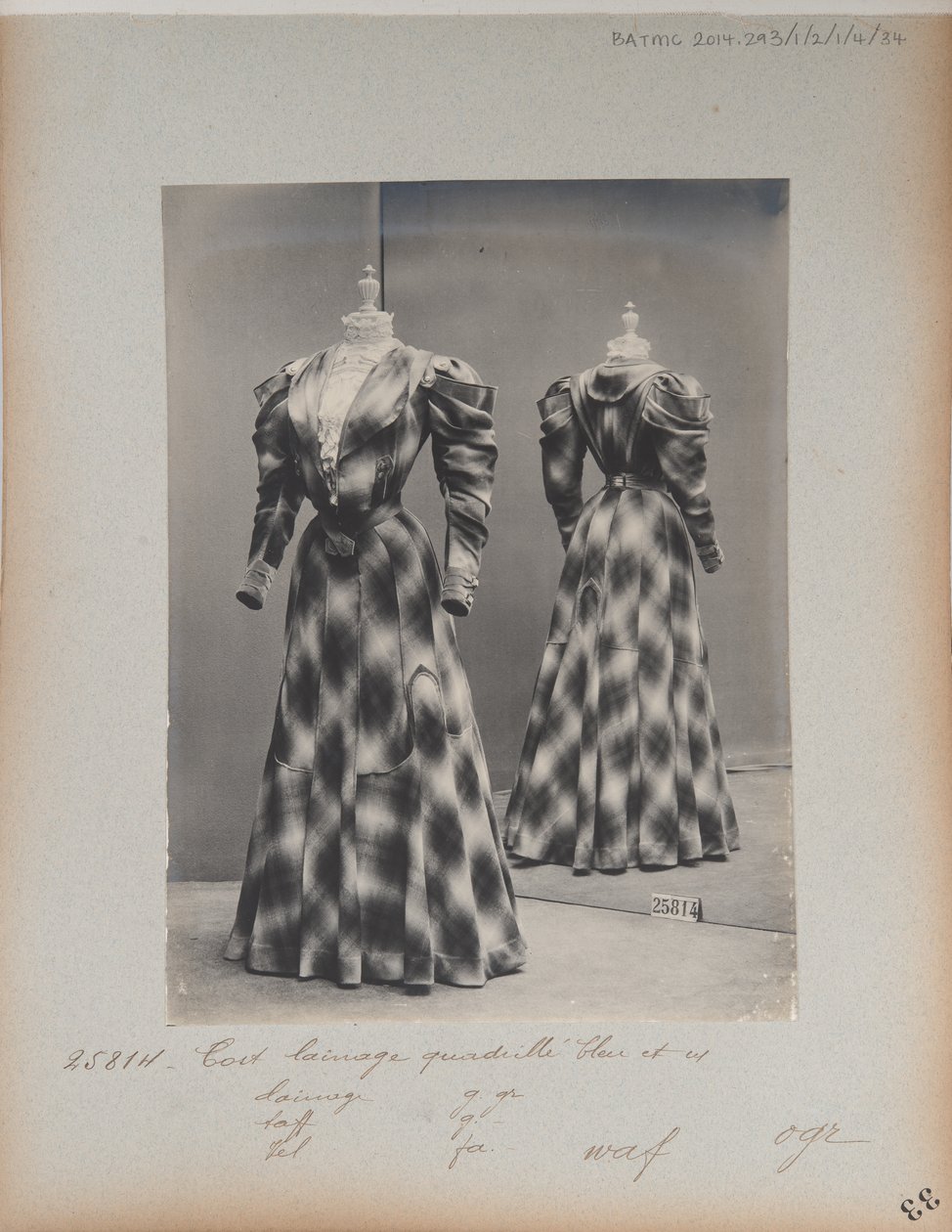 Albüm Sayfası: House of Worth, Kostüm by Photographer French