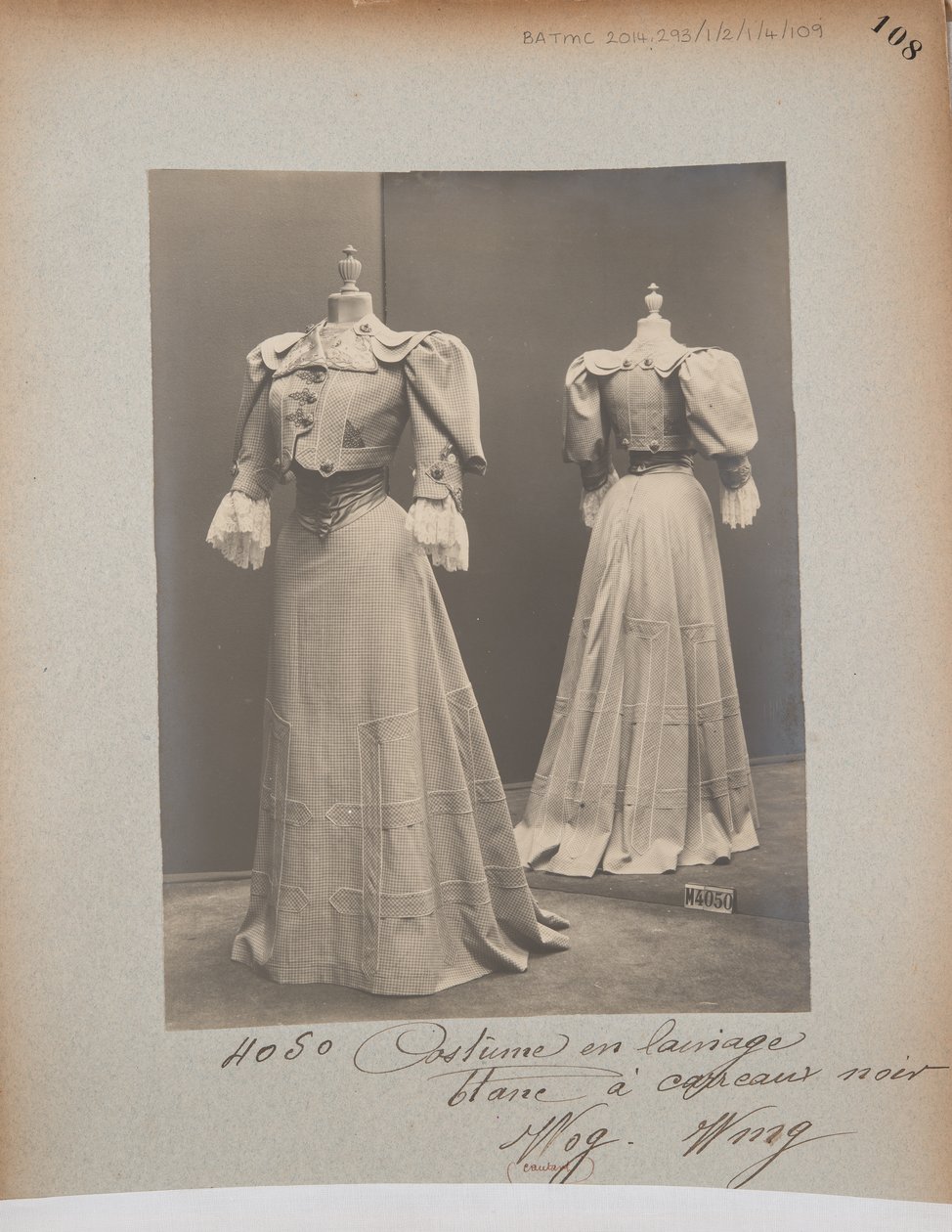 Albüm Sayfası: House of Worth, Kostüm by Photographer French