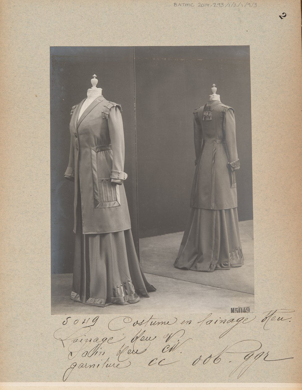 Albüm Sayfası: House of Worth, Kostüm by Photographer French