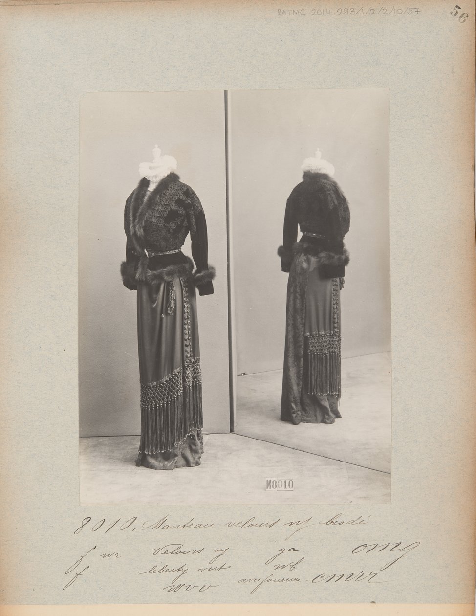 Albüm Sayfası: House of Worth, Jacket by Photographer French