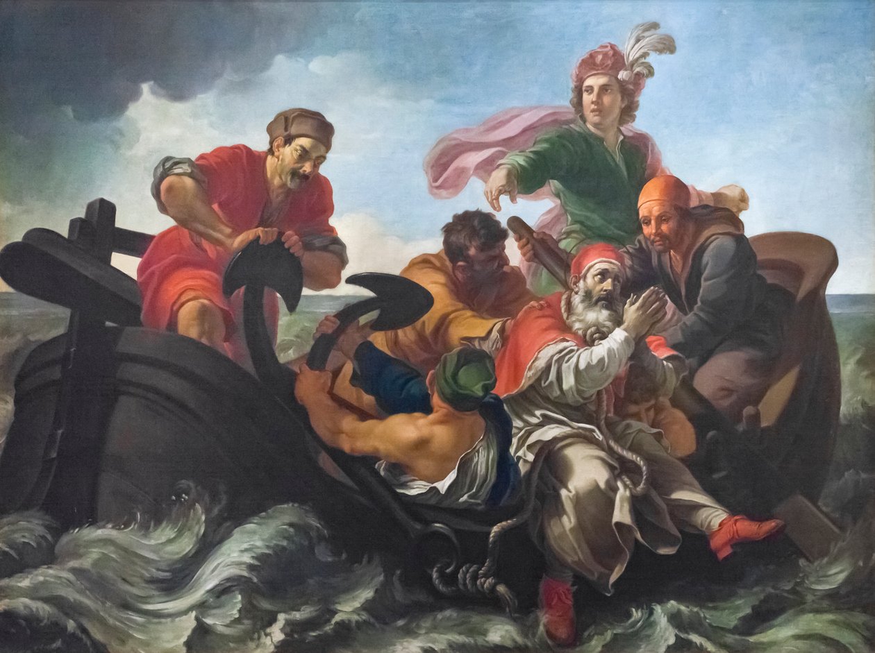 St Clement'in şehitliği, sunak by Pier Leone Ghezzi