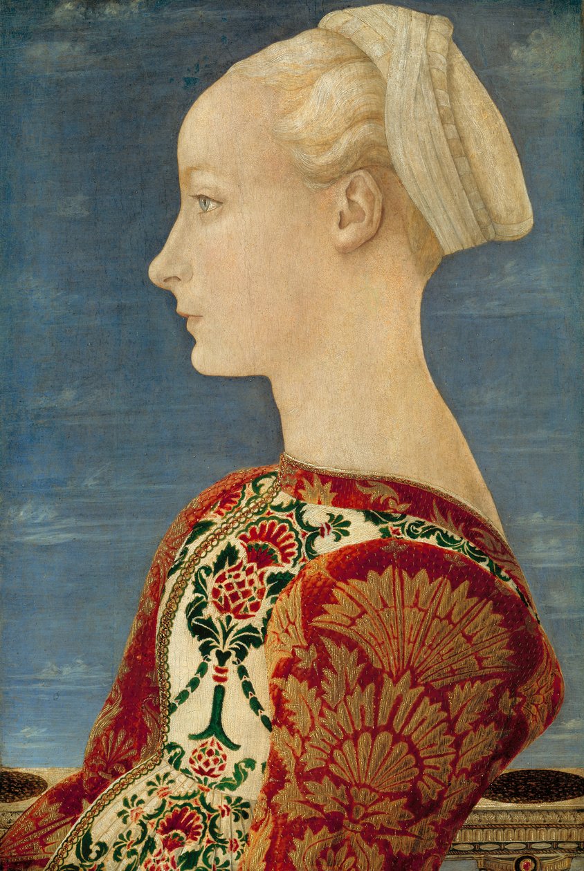 Genç bir kadının profil portresi by Piero del Pollaiolo