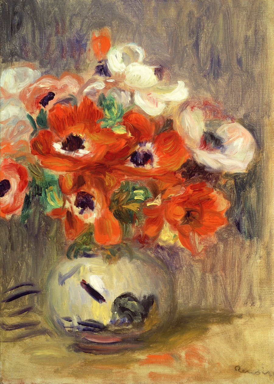 anemonlar by Pierre Auguste Renoir