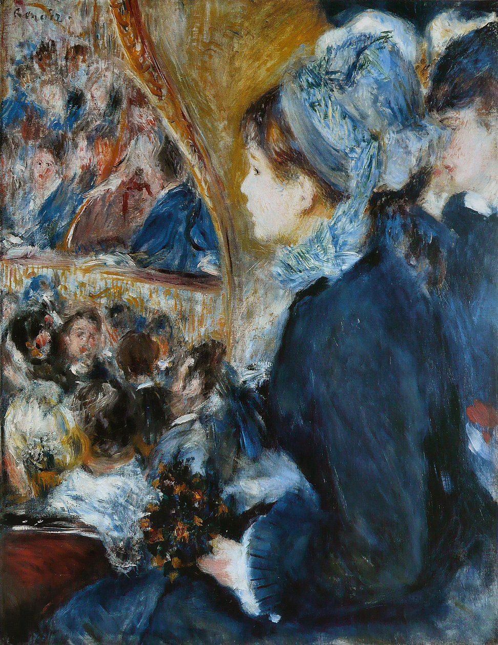 Tiyatroda (La Premiere Sortie), 1876-7 by Pierre Auguste Renoir