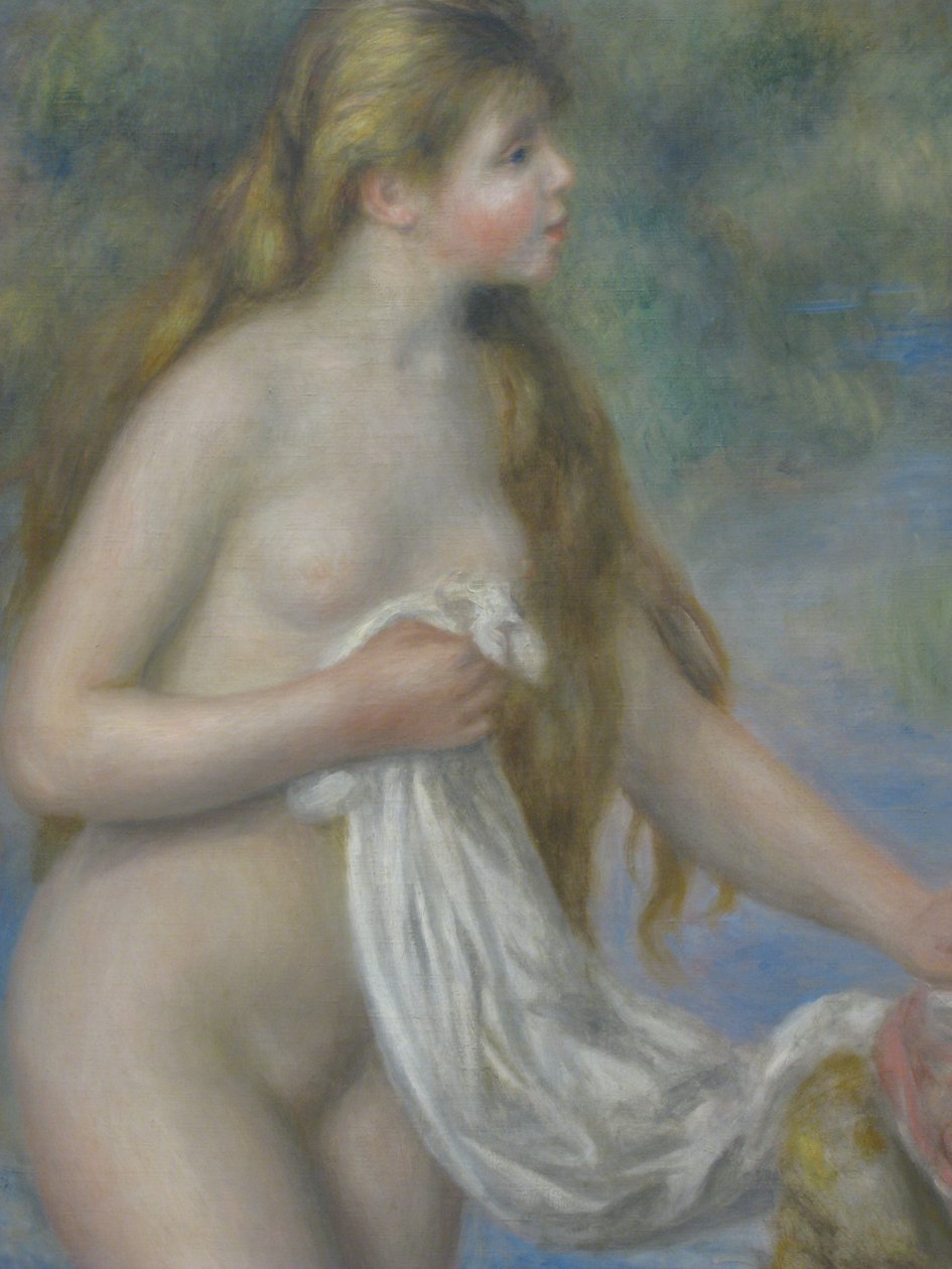 Uzun saçlı yüzücü by Pierre Auguste Renoir