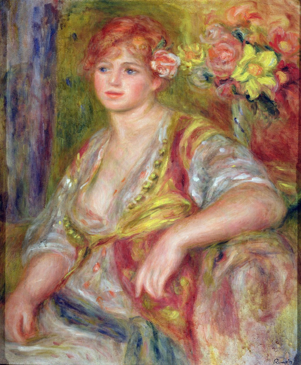 Güllü sarışın kadın, c.1915-17 by Pierre Auguste Renoir