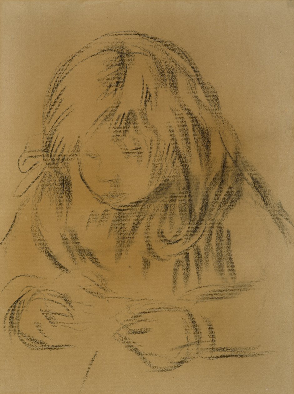 Çocuk Dikişi, 1906 (dokuma kağıt üzerine karakalem) by Pierre Auguste Renoir