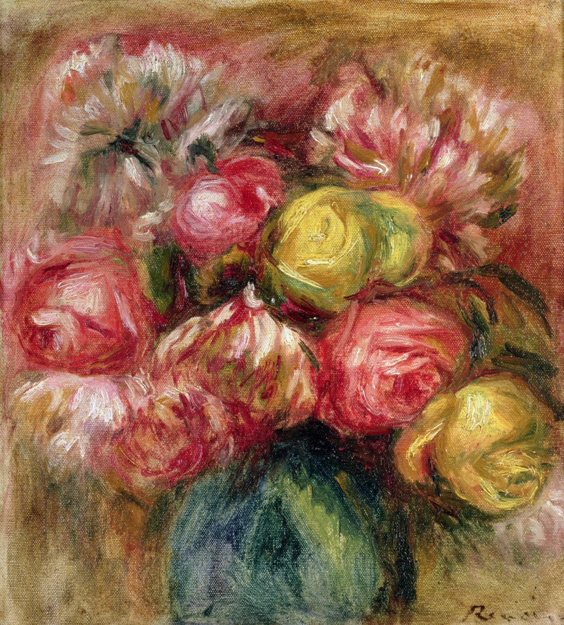 krizantemler by Pierre Auguste Renoir