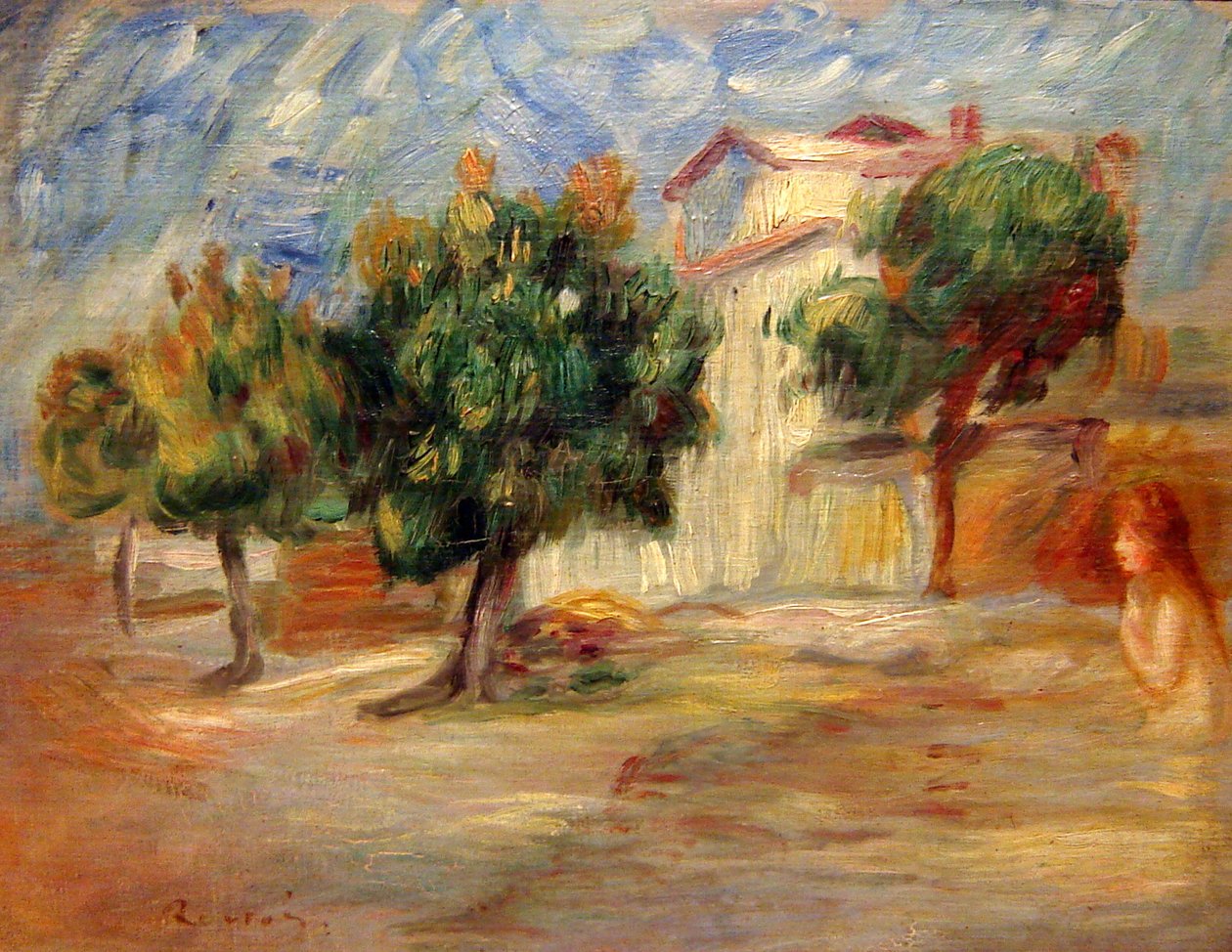 Bir manzarada çıplak by Pierre Auguste Renoir
