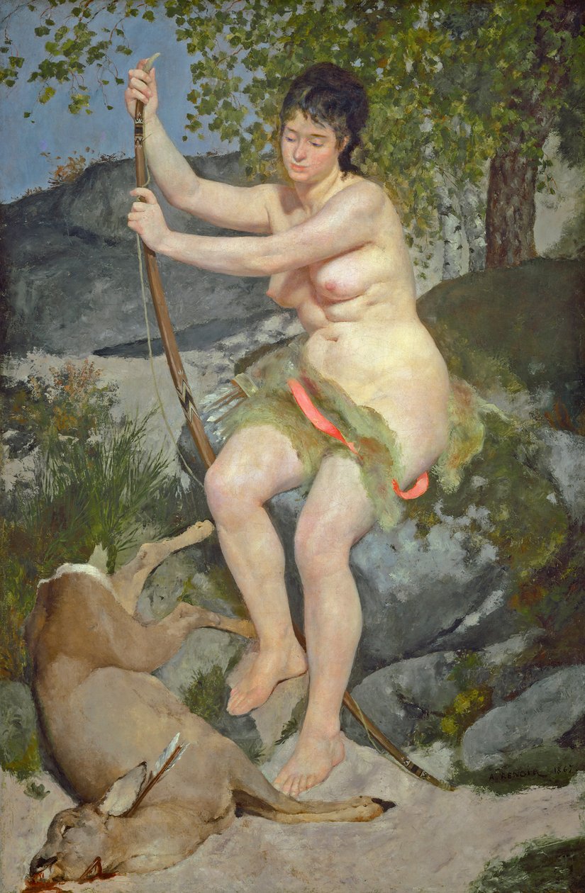 Diana, 1867 by Pierre Auguste Renoir