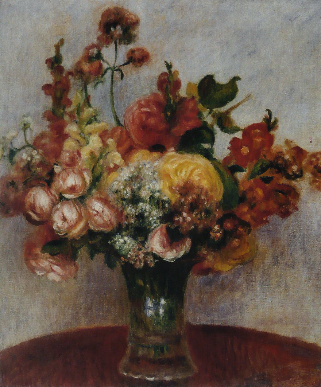Vazoda çiçekler (Musée de lOrangerie) by Pierre Auguste Renoir