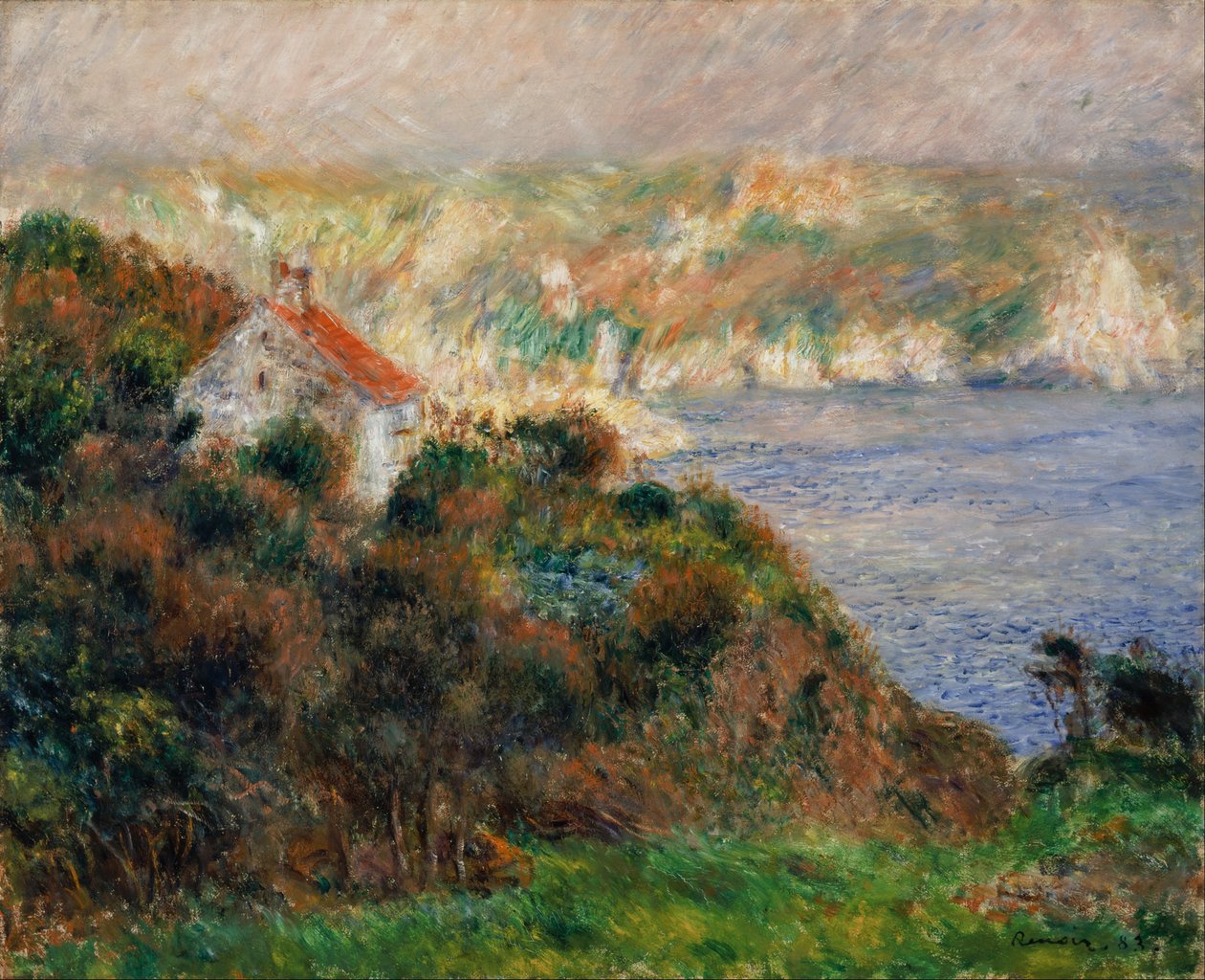 Guernsey üzerinde sis by Pierre Auguste Renoir