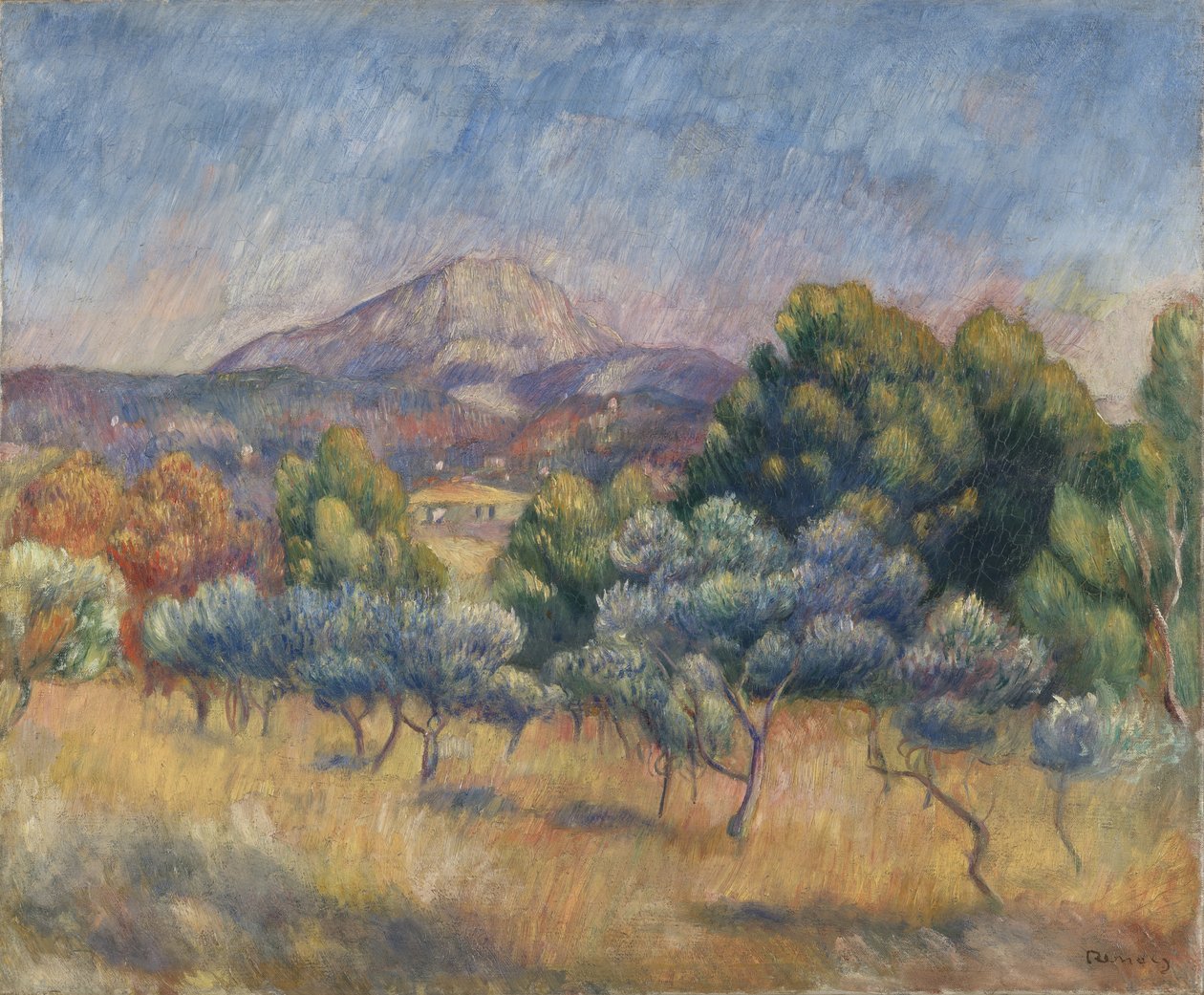 Sainte-Victoire Dağı, c.1888-89 by Pierre Auguste Renoir