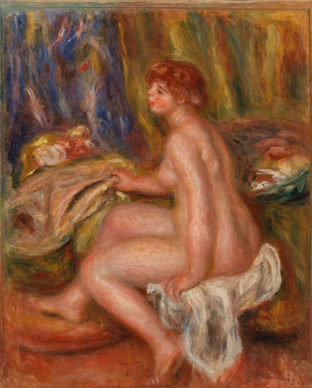 Oturan Kadın Çıplak by Pierre Auguste Renoir