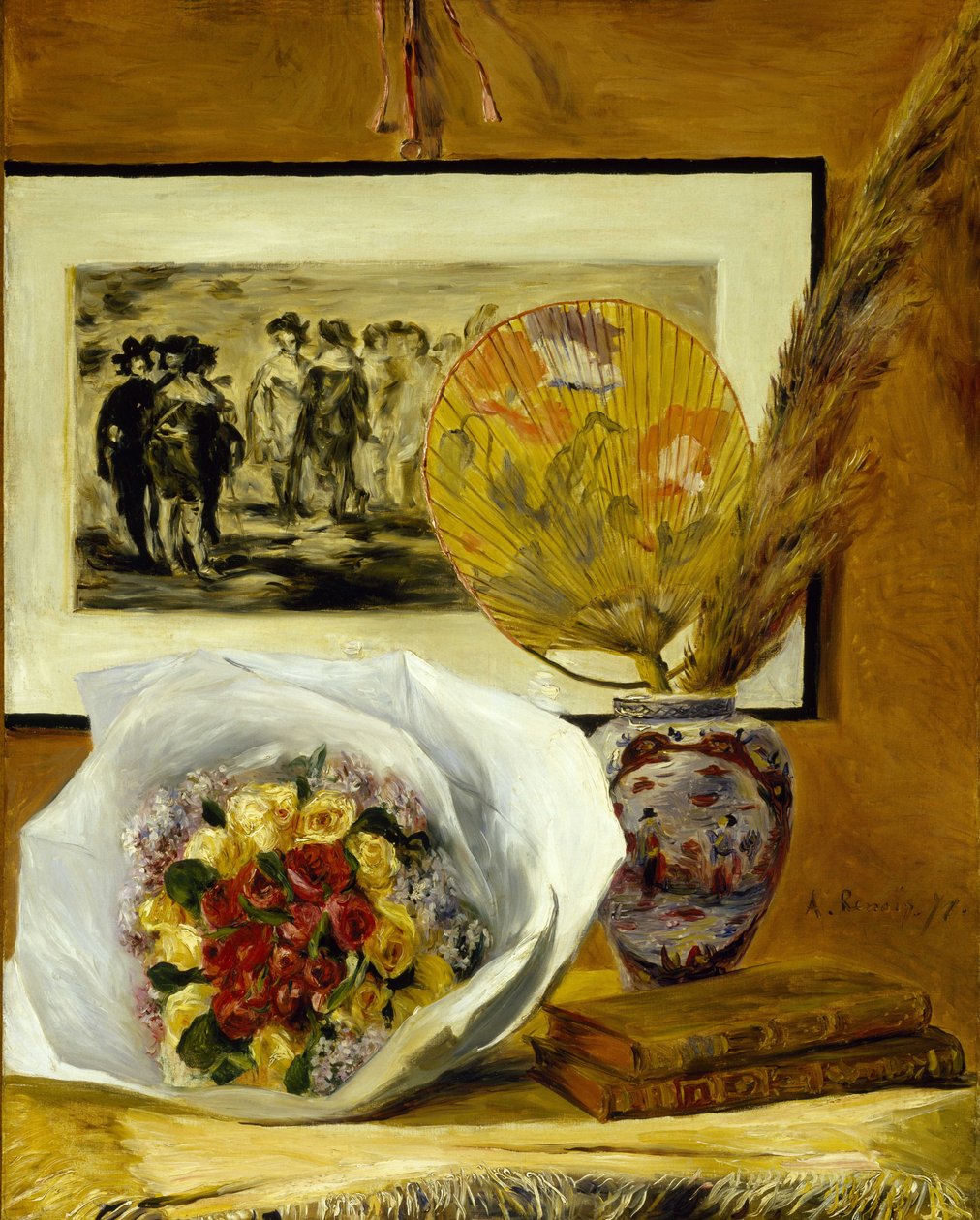 Buket ile Natürmort by Pierre Auguste Renoir