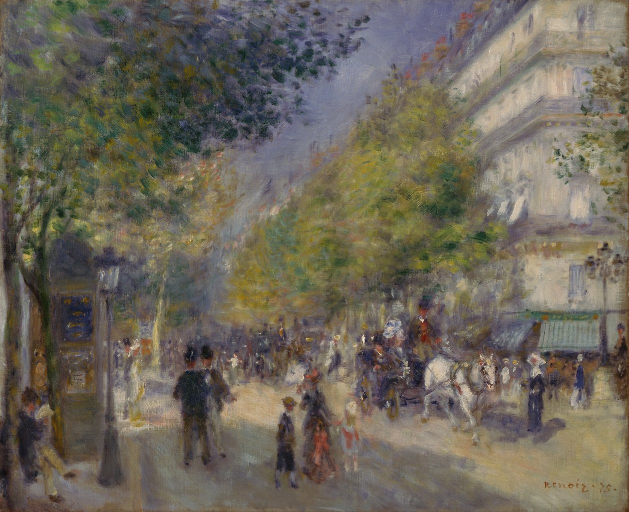 Grands Bulvarları by Pierre Auguste Renoir