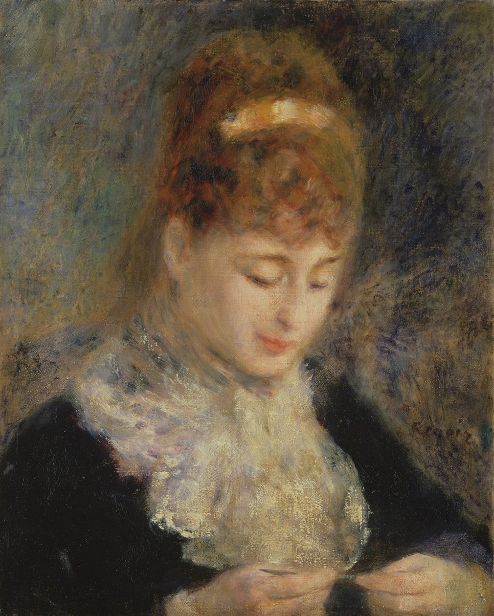 Kadın Tığ İşi, c.1877 by Pierre Auguste Renoir