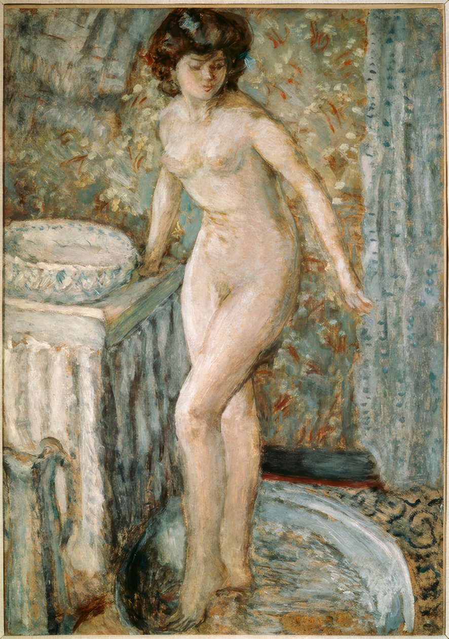 P.Bonnard, tuvalette çıplak by Pierre Bonnard