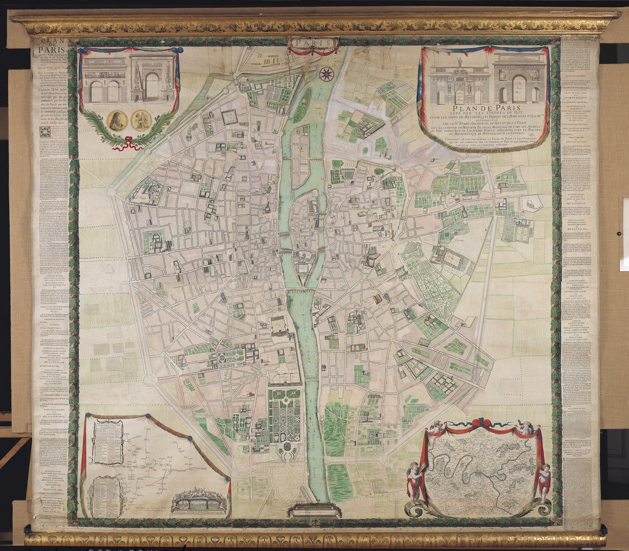 Paris Planı, 1676 by Pierre Bullet