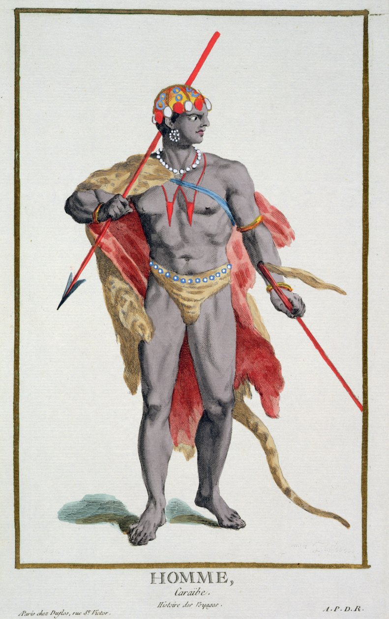 ಎ ಮ್ಯಾನ್ ಫ್ರಂ ದಿ ಕೆರಿಬಿಯನ್, 1780 ಟರ್ಕ್ by Pierre Duflos