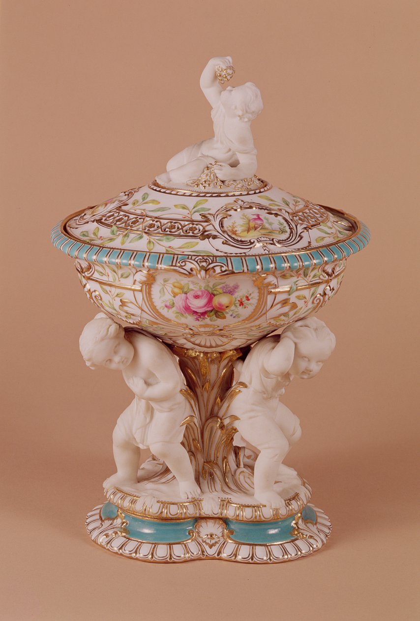 Minton vazo, c.1854 (porselen) by Pierre Emile Jeannest