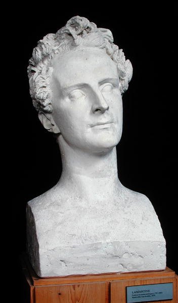 Alphonse de Lamartine büstü (1792-1869) 1829 (alçı) by Pierre Jean David dAngers