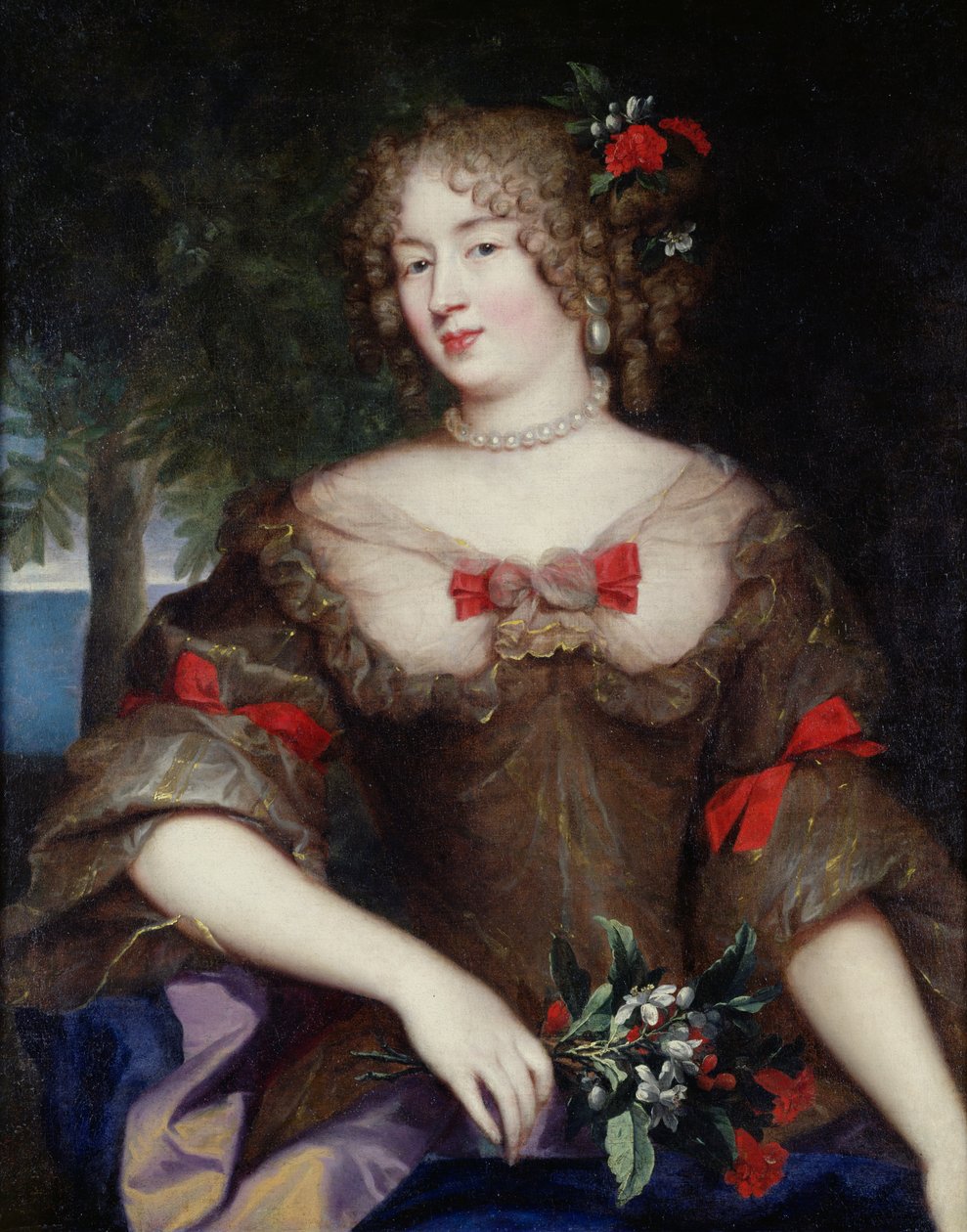 Francoise de Sevigne (1646-1705) Countess of Grignan  by Pierre Mignard
