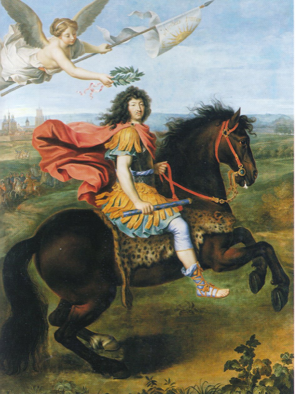 Fransa Kralı XIV.Louis ata biniyor by Pierre Mignard