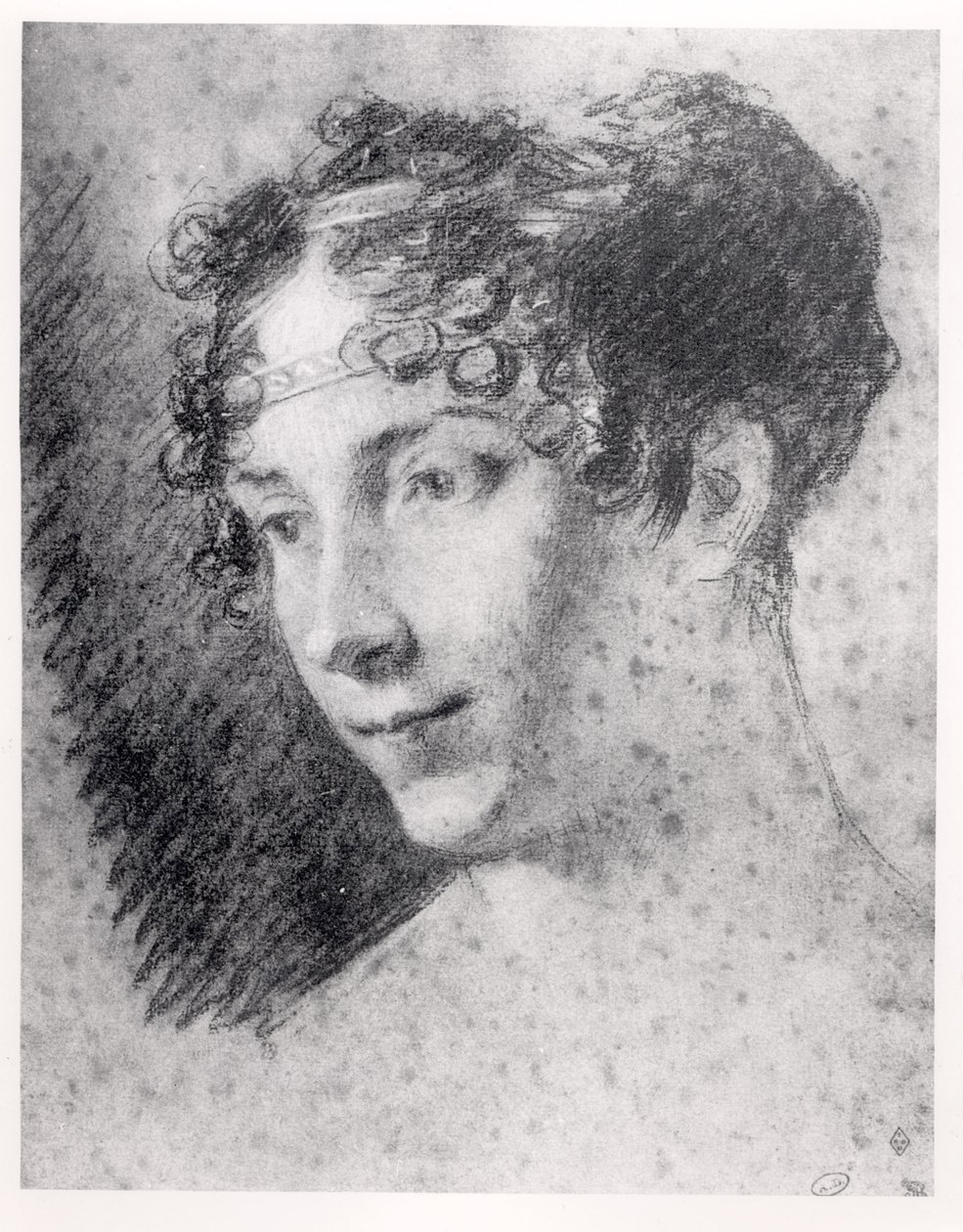 İmparatoriçe Josephine (1763-1814) (kağıt üzerinde kömür) by Pierre Paul Prudhon