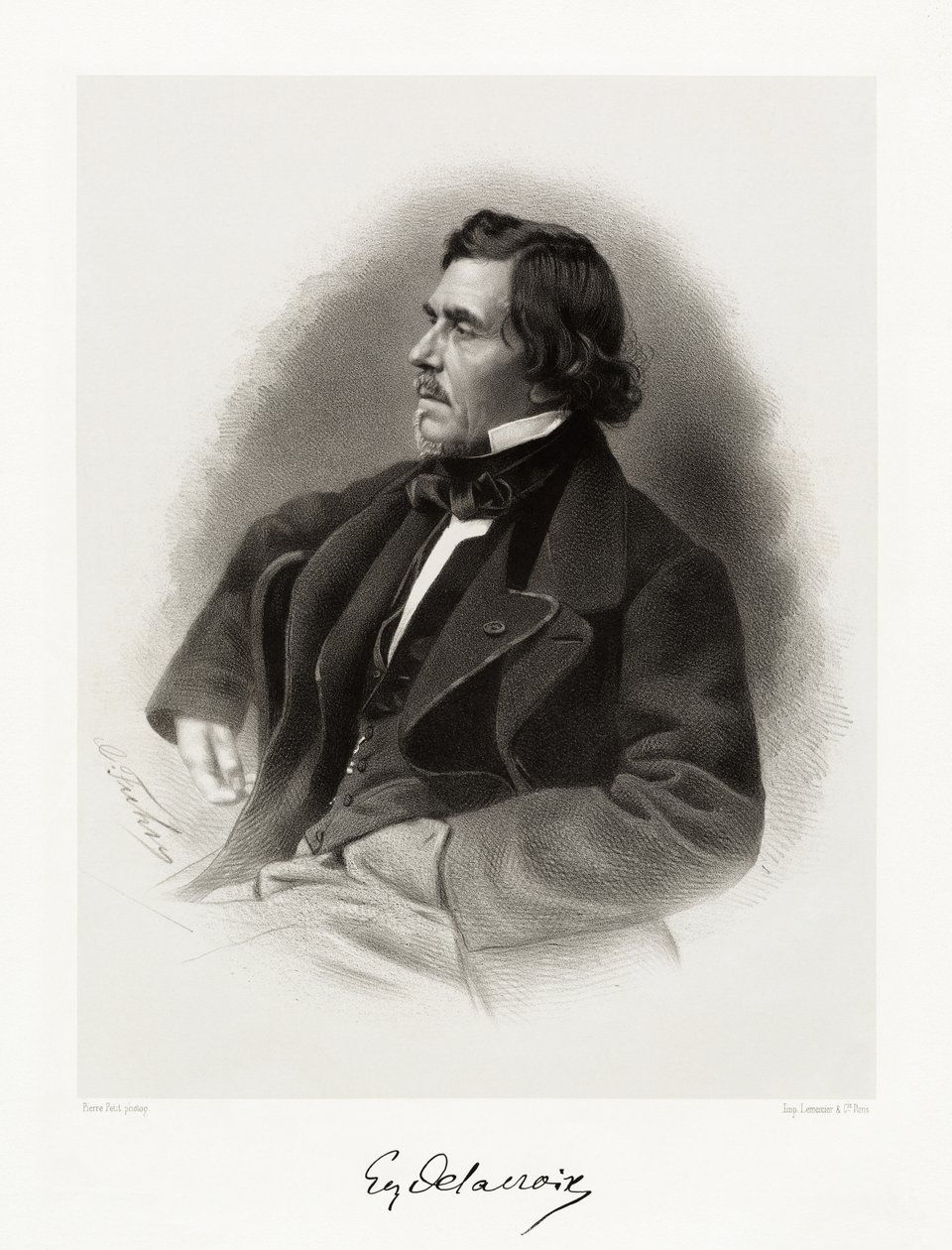 Ferdinand Victor Eugène Delacroix, 1865-66 by Pierre Petit