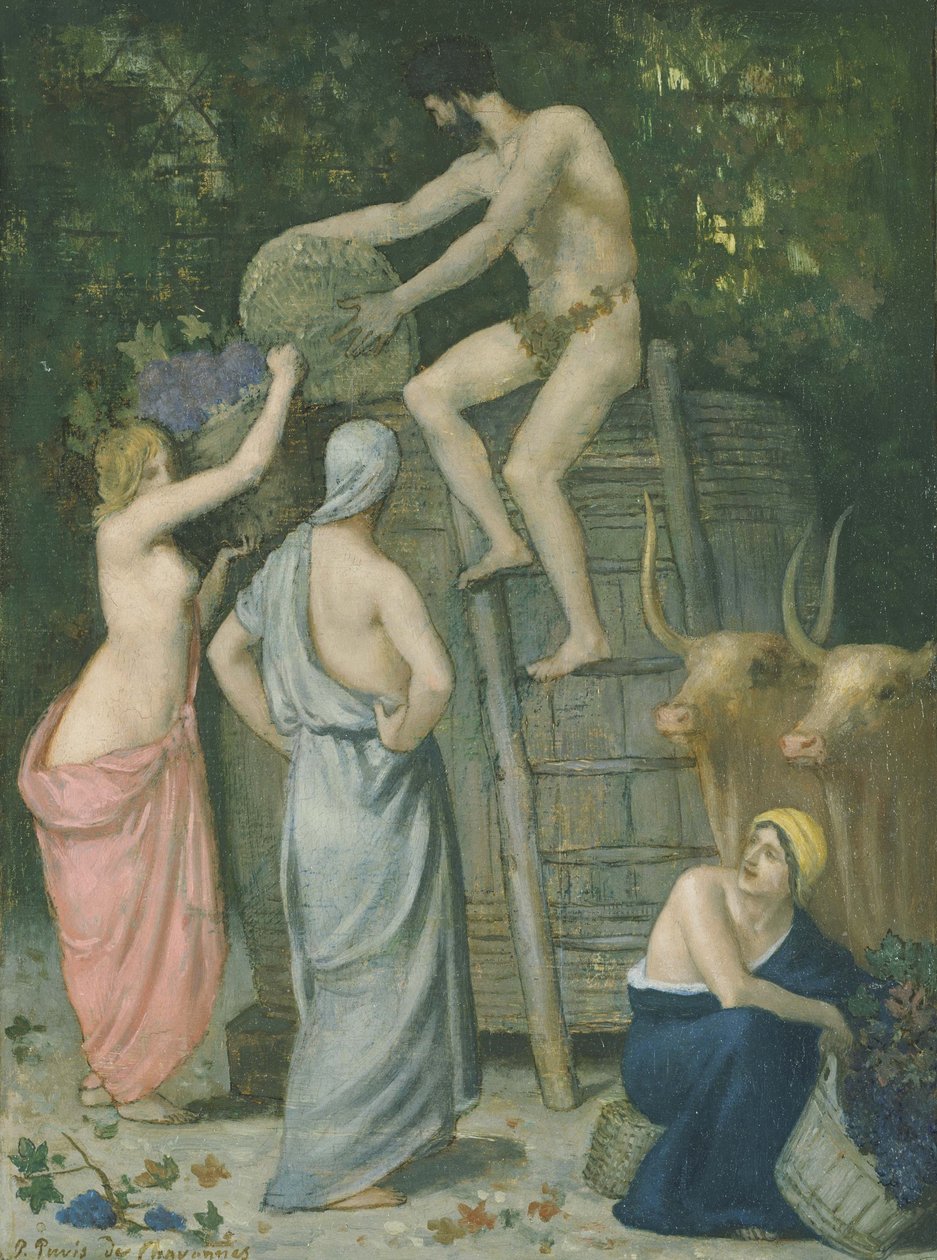 Şarap Basın by Pierre Puvis de Chavannes