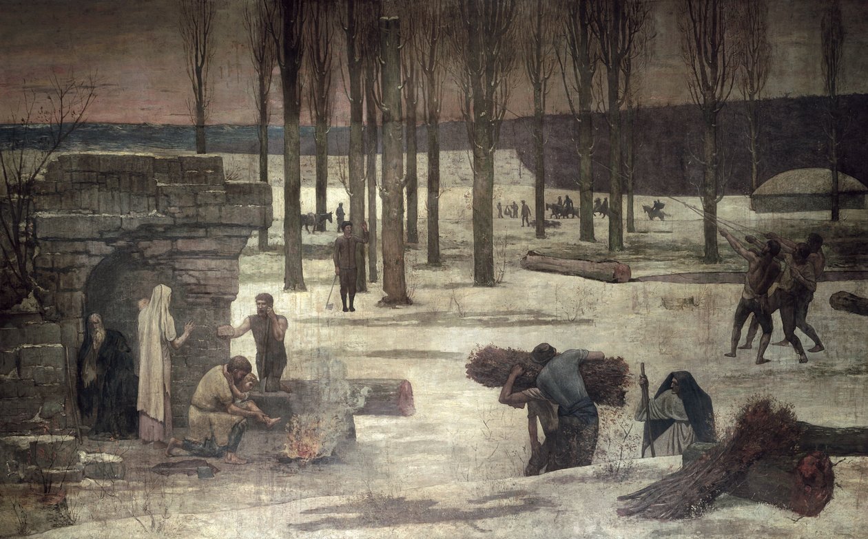 Kış, 1889-93 (duvar resmi) by Pierre Puvis de Chavannes