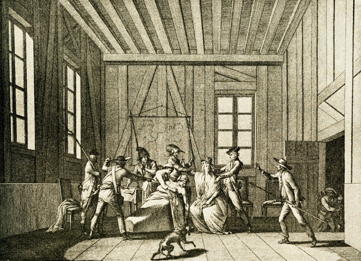 Jean-Paul Marat'nın 1793'te öldürülmesi (gravür) by Pierre Gabriel Berthault
