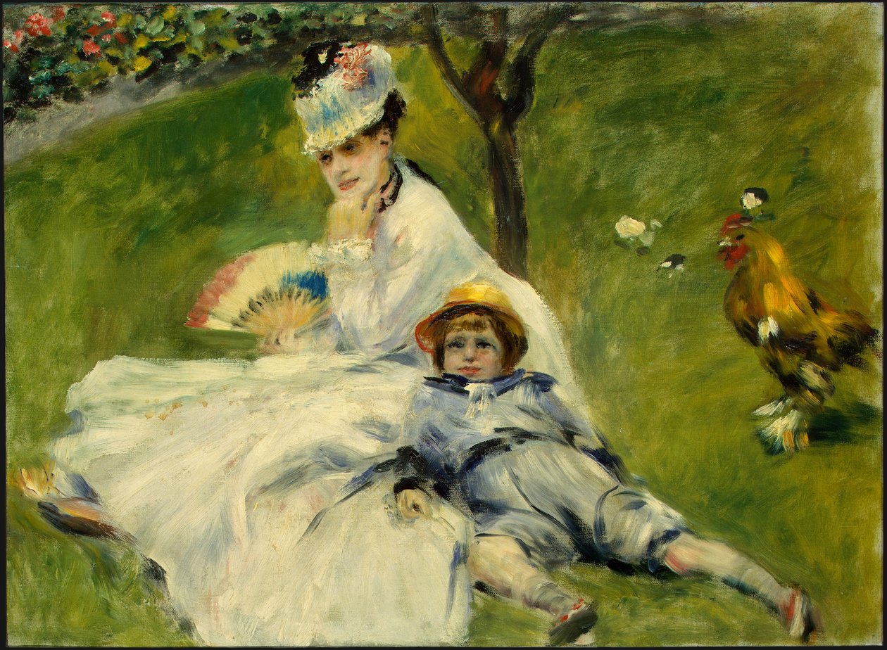 Madam Monet ve Oğlu by Pierre Auguste Renoir
