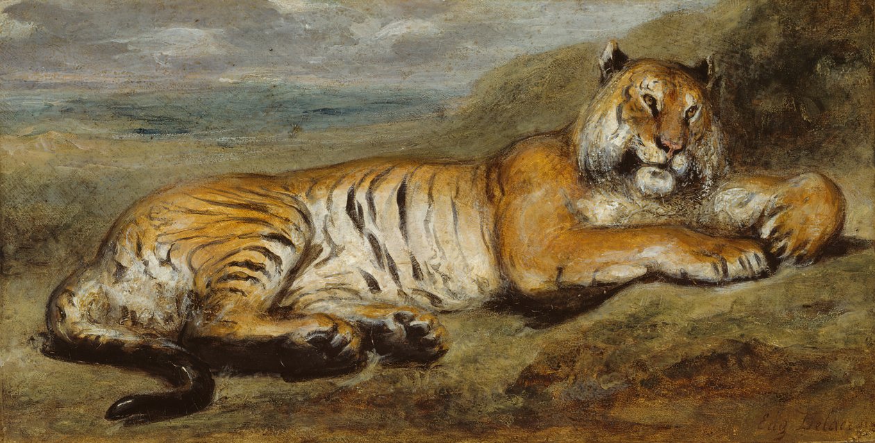 Kaplan Dinlenme, c. 1830. by Pierre Andrieu