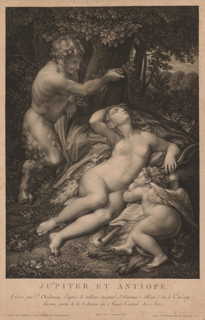Jüpiter ve Antiope. by Pierre Audouin