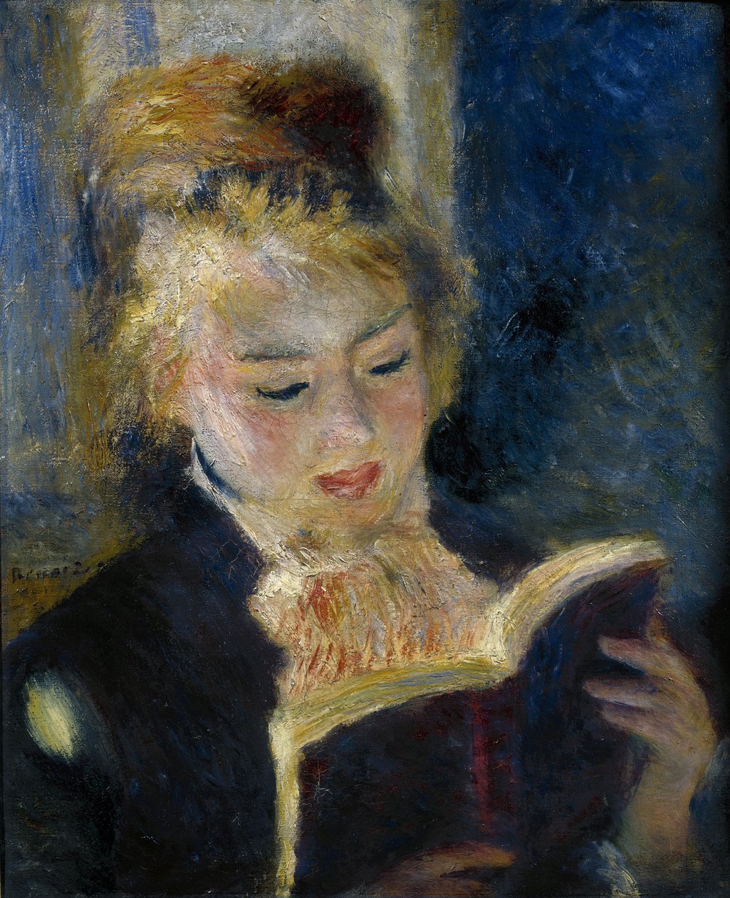La liseuse okuyan bir kız by Pierre Auguste Renoir