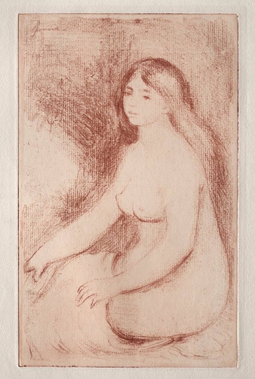 Oturan Yüzücü, c. 1905. by Pierre Auguste Renoir