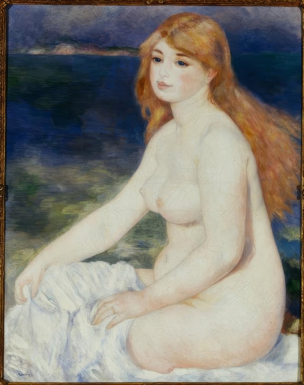 baigneuse sarışın by Pierre Auguste Renoir