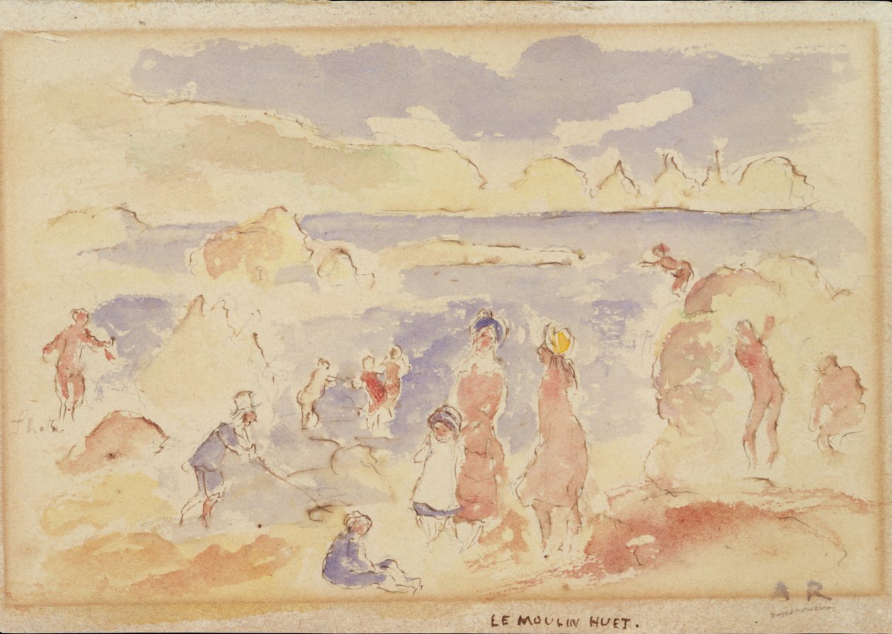 Sahil Sahnesi, 1883. by Pierre Auguste Renoir