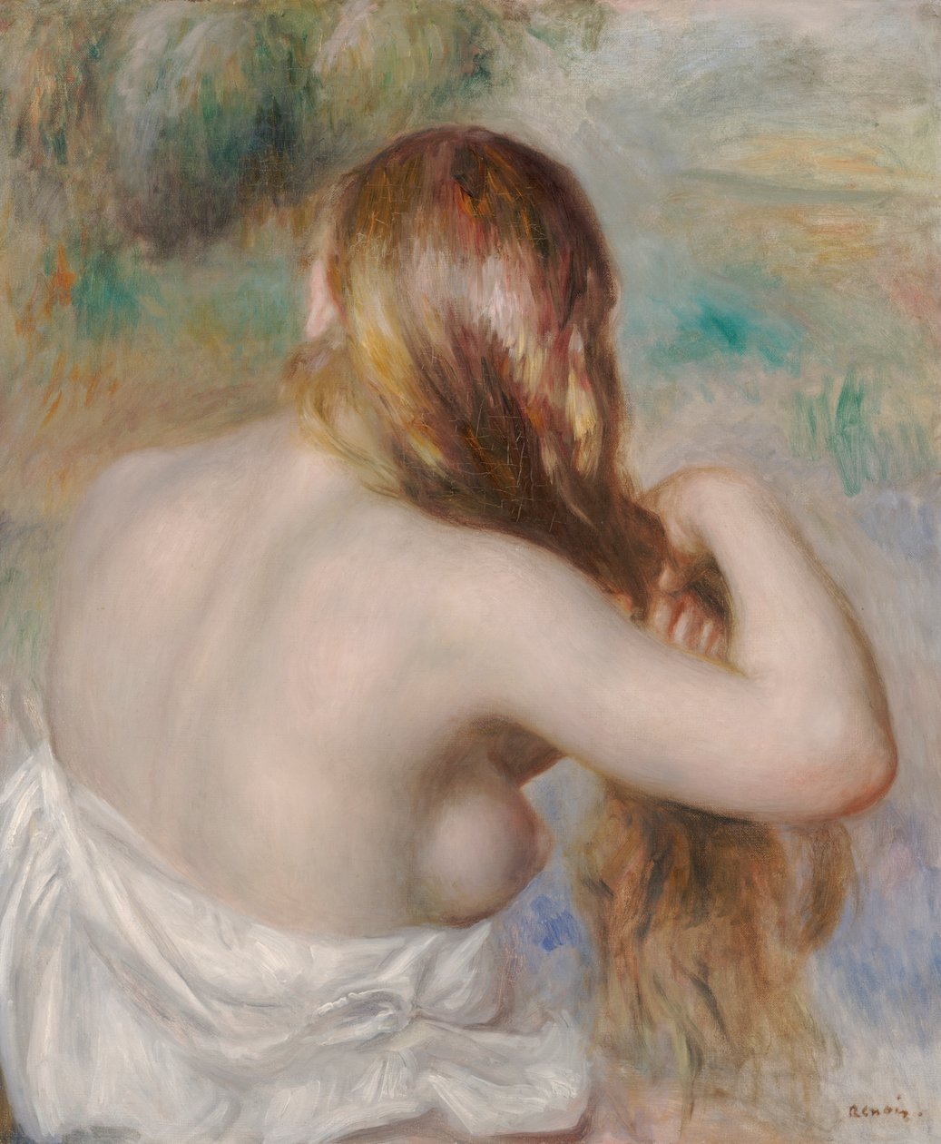 Saçını Ören Sarışın by Pierre Auguste Renoir