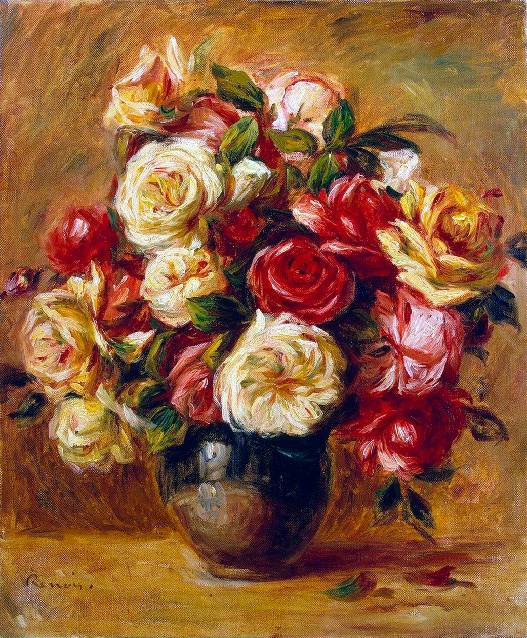 Gül Buketi, c1909. by Pierre Auguste Renoir