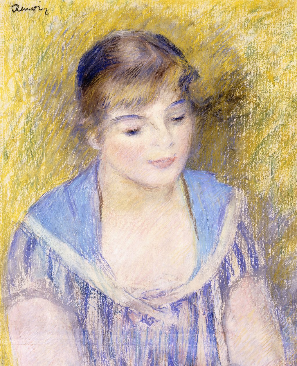 Bir Kadının Büstü, by Pierre Auguste Renoir