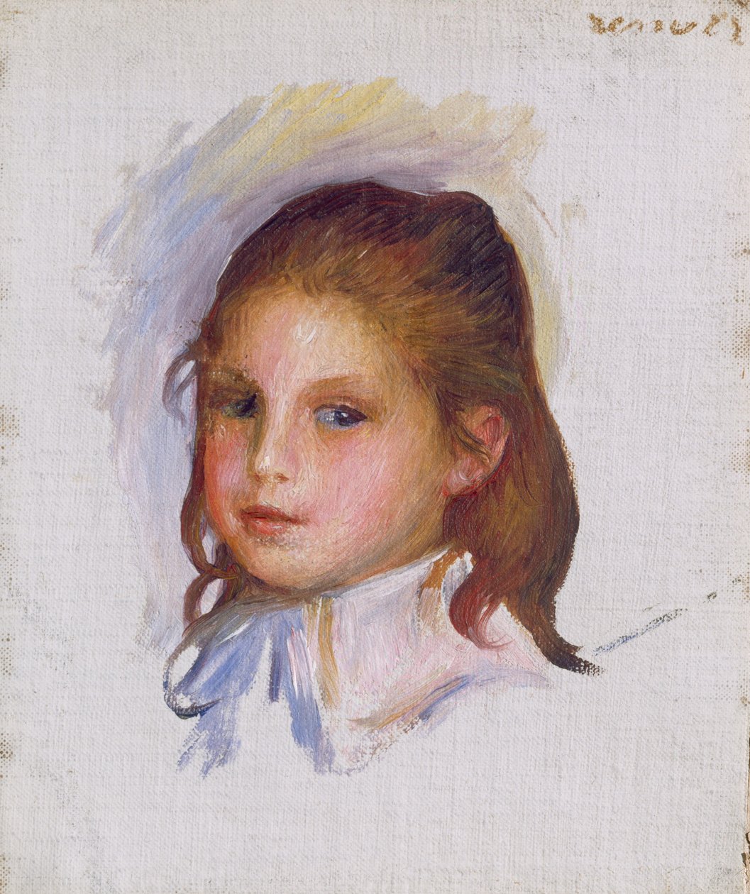 Kahverengi Saçlı Çocuk, 18871888. by Pierre Auguste Renoir