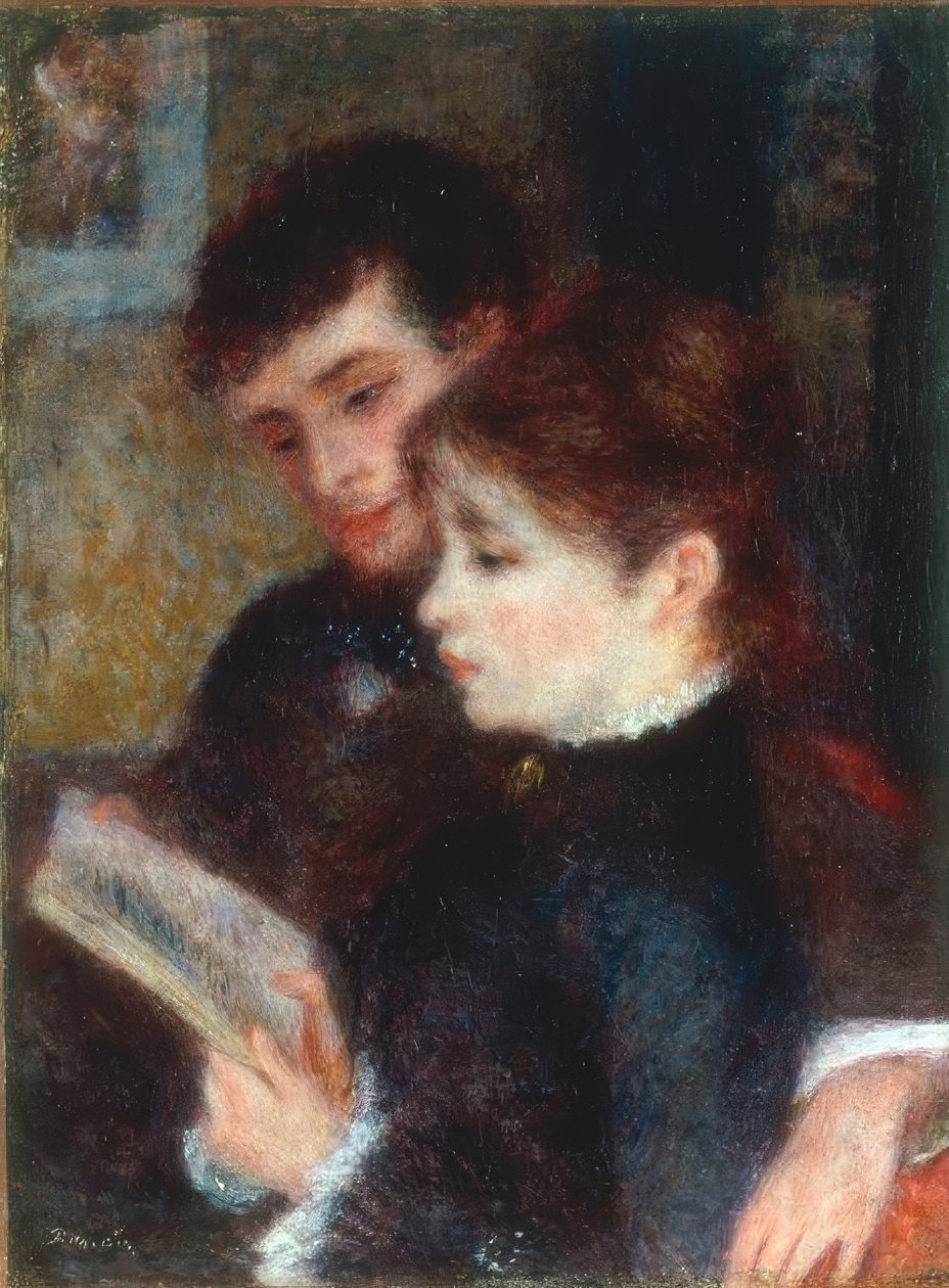 Çift okuma by Pierre Auguste Renoir