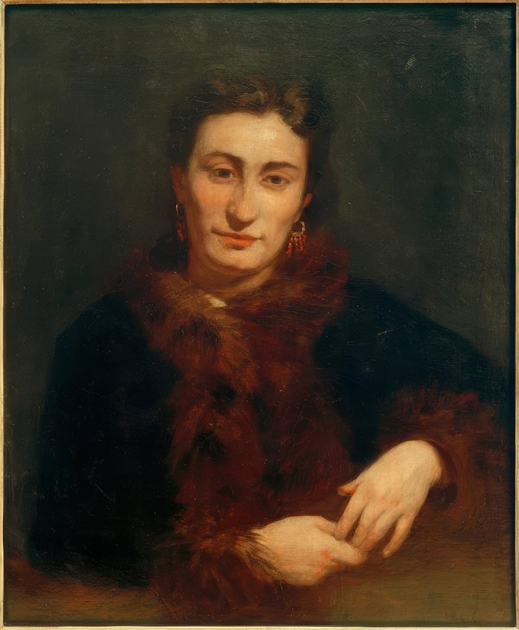 Kürklü bayan by Pierre Auguste Renoir
